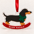 Bassotto a dondolo – Decorazione natalizia in plexiglass